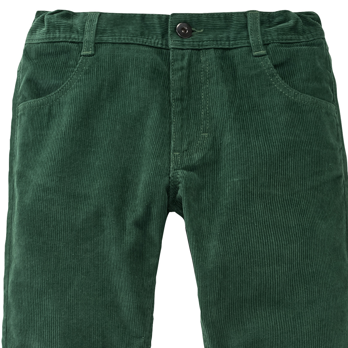 Jungen Cordhose mit verstellbarem Bund dunkelgrün
