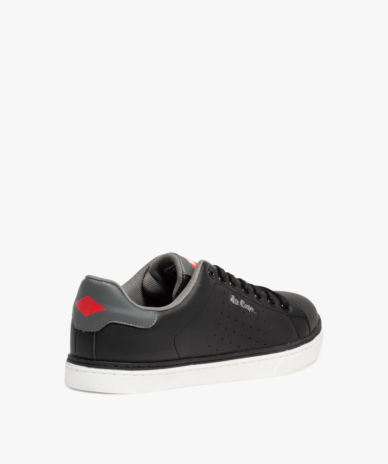 Baskets homme tige basse unie à lacets – Lee Cooper Smart noir | GEMO