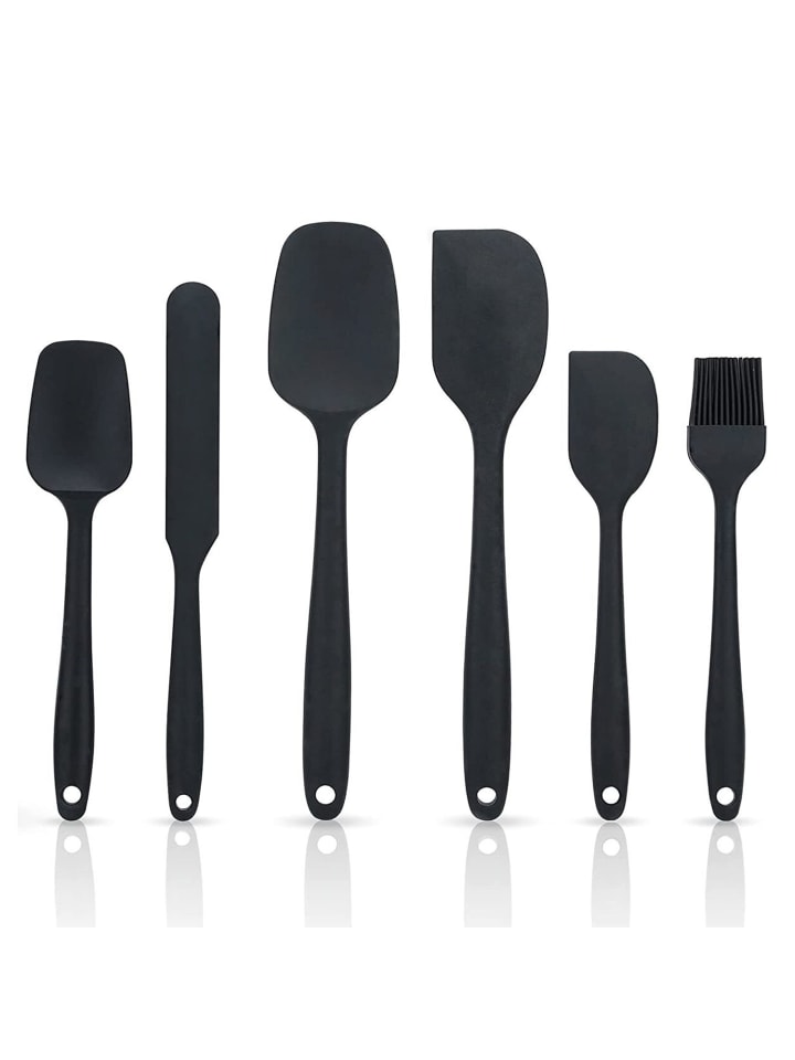 Intirilife 6-teiliges Silikon Spaten Set in Schwarz günstig kaufen onesize