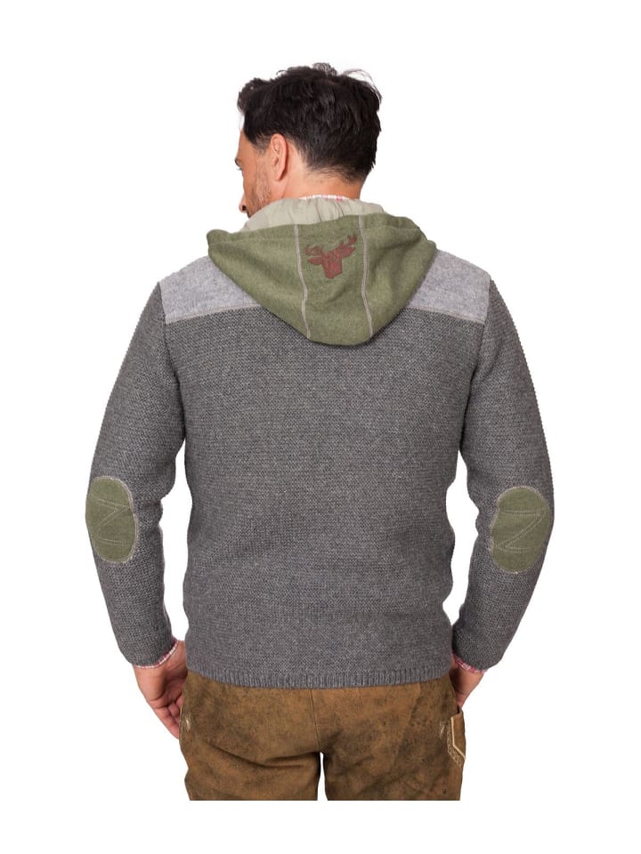 Spieth & Wensky Strickjacke DAKAR in mittelgrau günstig kaufen