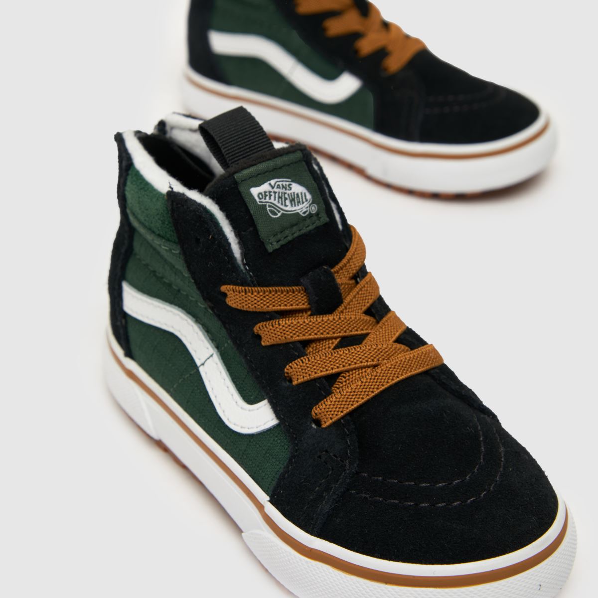 Vans svarta & gröna sk8-hi zip mte-1 pojkar småbarnsskor