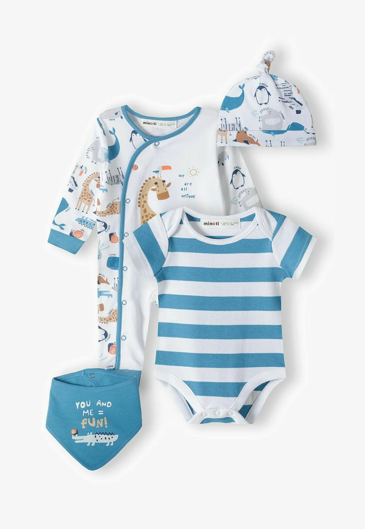 Conjunto de 4 piezas MINOTI - Mono