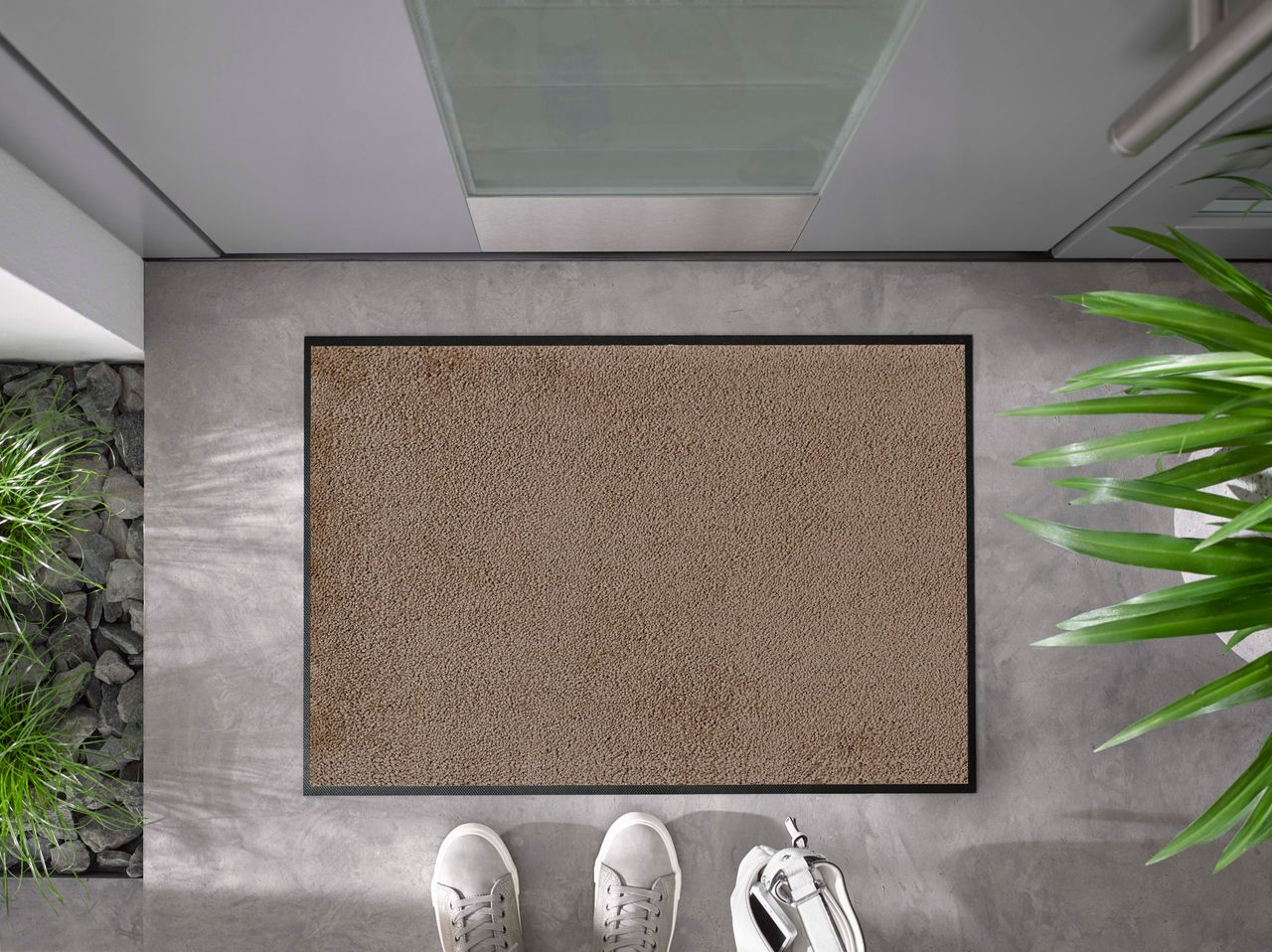 Fuma Rutschfeste Fußmatte Taupe 90 x 60 cm