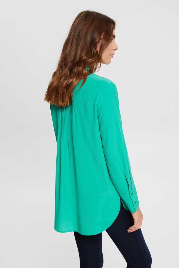 Bluse mit Stehkragen