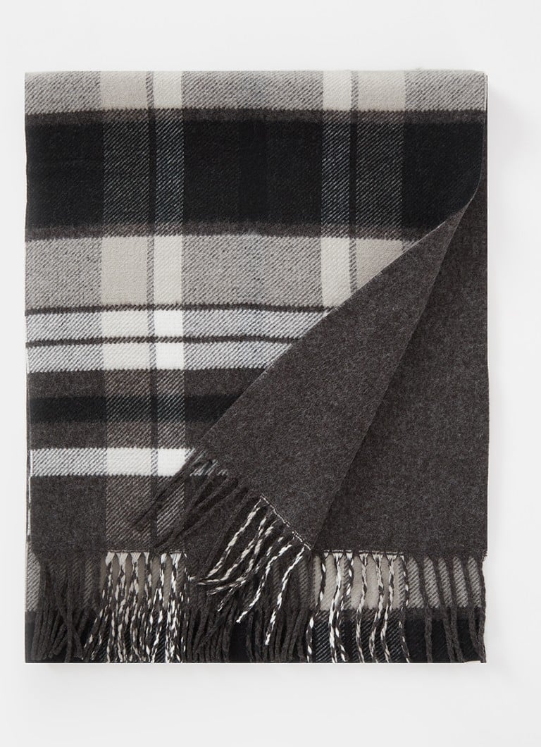 Dune London  Osburn sjaal met ruitdessin en franjes 180 x 35 cm