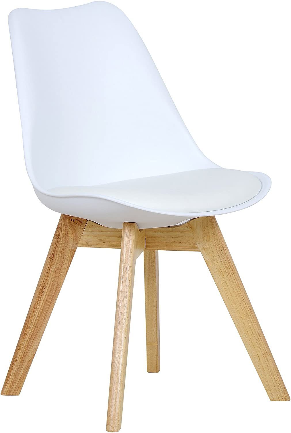 Woltu Esszimmerstuhl (Set, 6 St), Designstuhl Sitzfläche aus Kunstleder