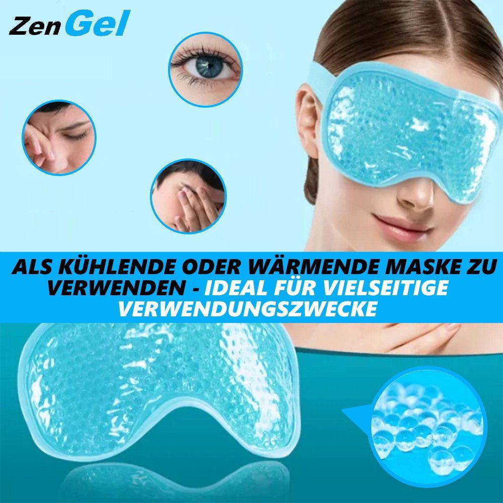 MAVURA Augenmaske ZenGel Wiederverwendbare Augenmaske Gel Schlafmaske Augengelmaske, Kühlkissen Kühl kissen kühlende Maske Kühlmaske Kühlgelkissen