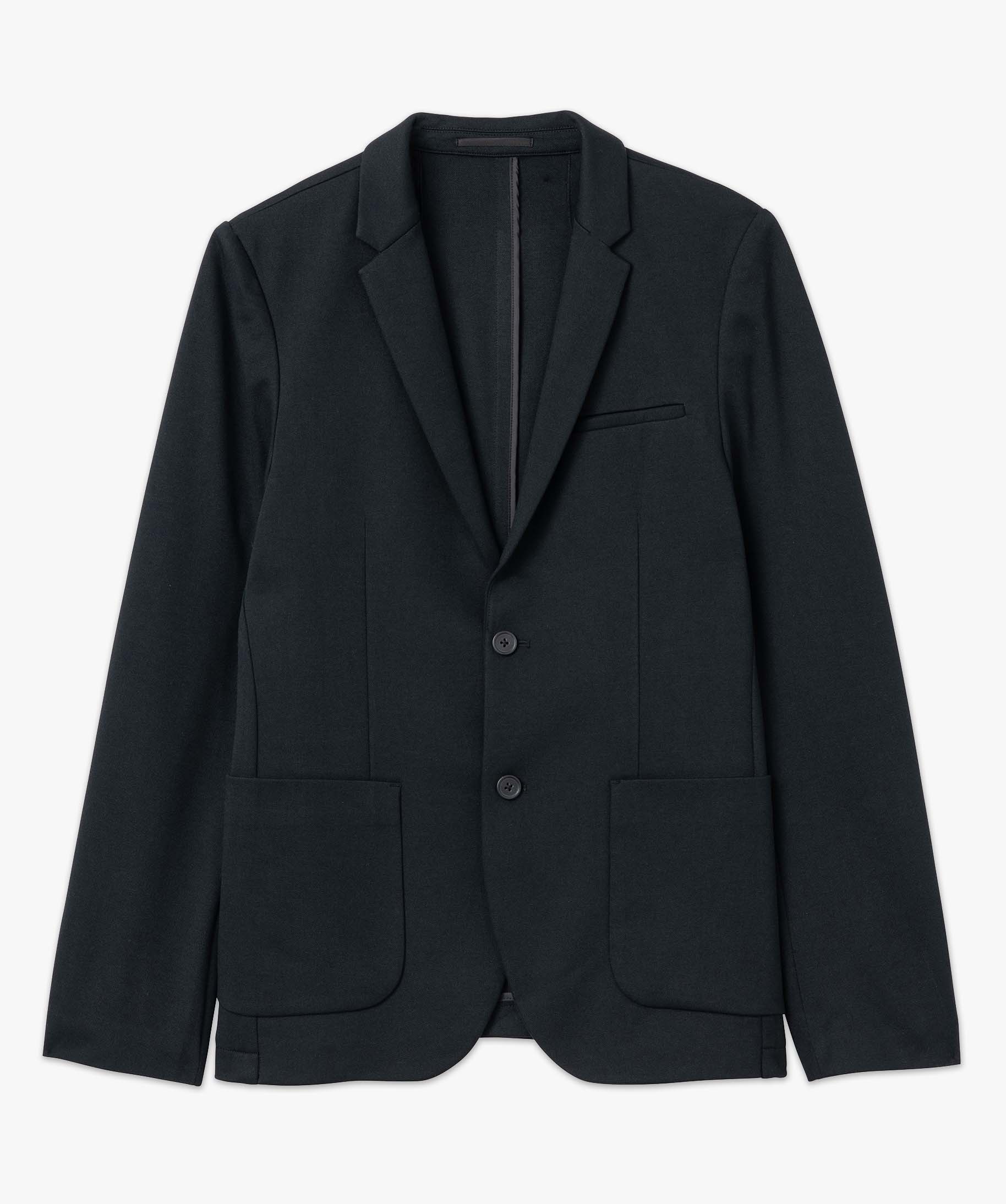 Veste de costume homme en matière stretch noir | GEMO