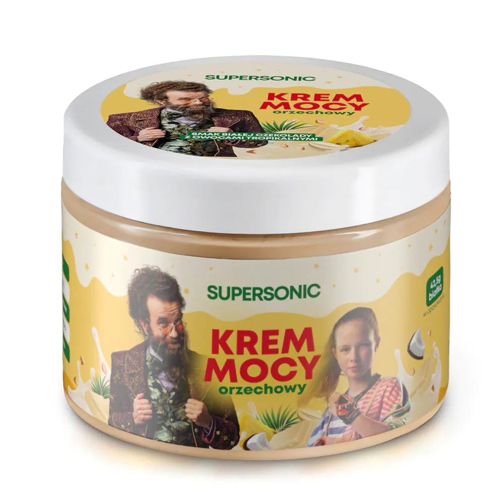 Supersonic Power Cream, okus bijele čokolade s tropskim voćem, 250g