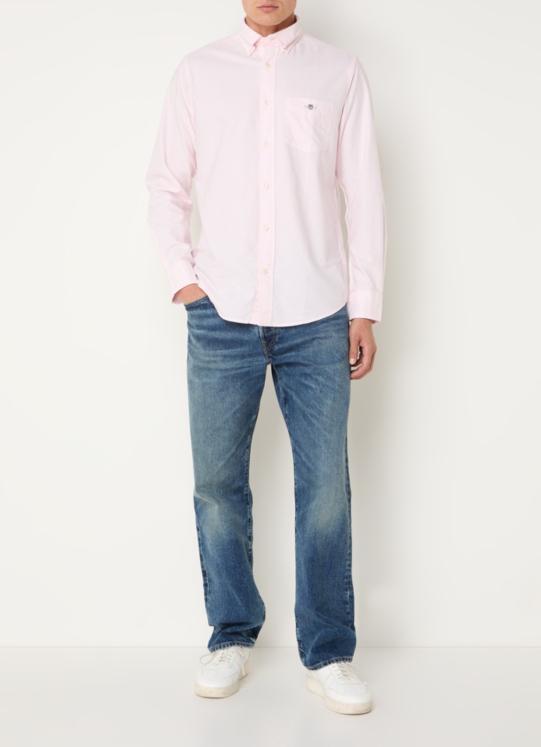 Gant  Oxford regular fit overhemd met logoborduring