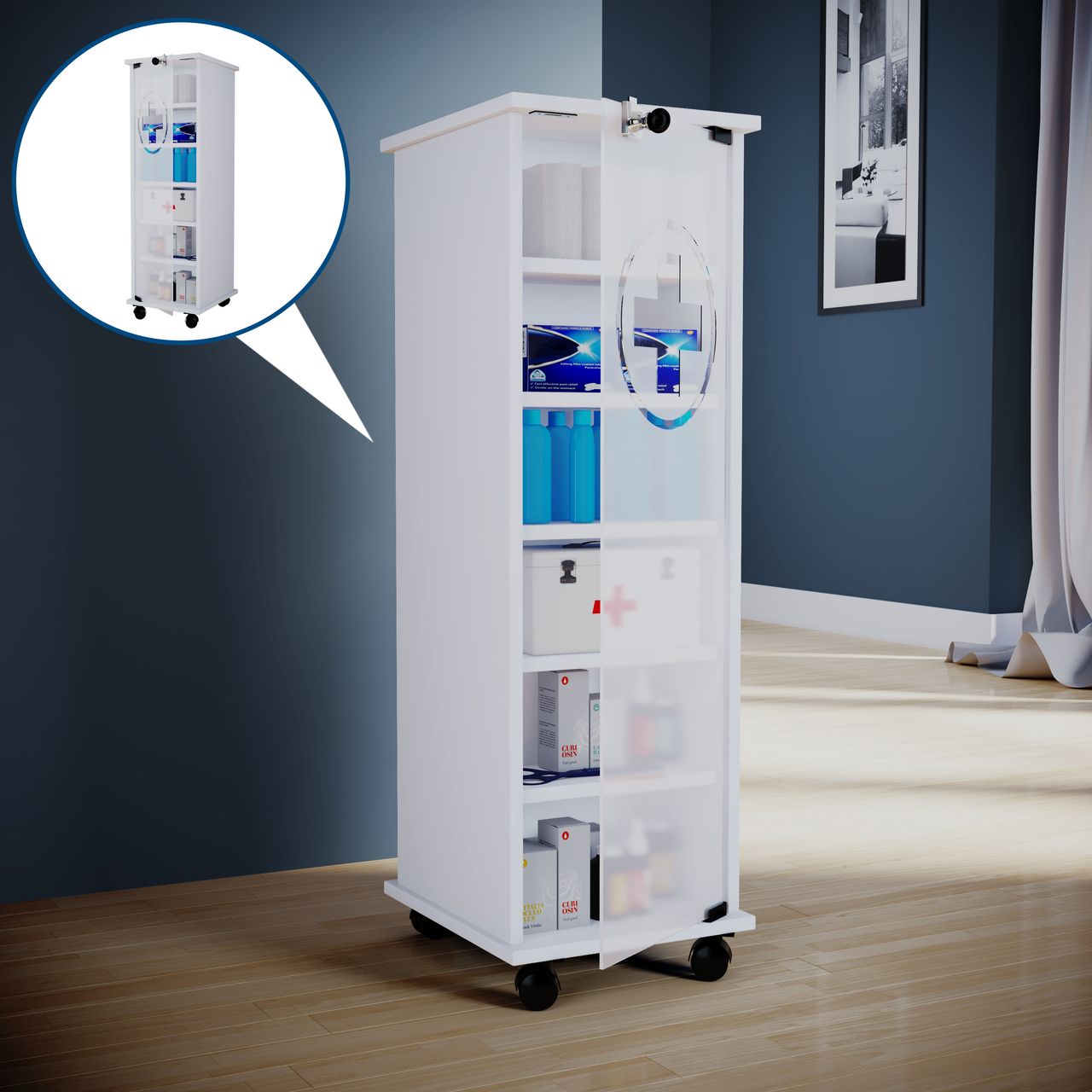 VCM Medizinschrank 