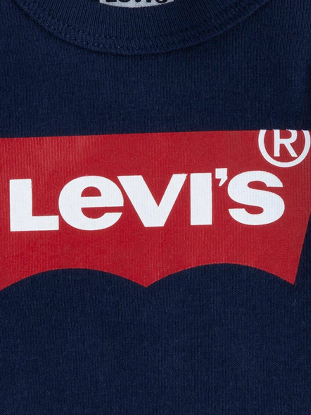 Levis 2er-Pack Baby Bodys BATWING Levi's - grau