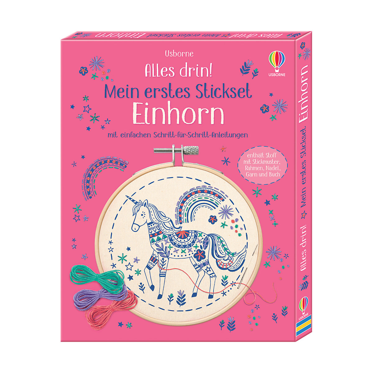 Alles drin! Mein erstes Stickset: Einhorn