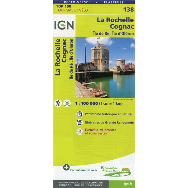 La Rochelle Cognac 1:100 000 - Karte