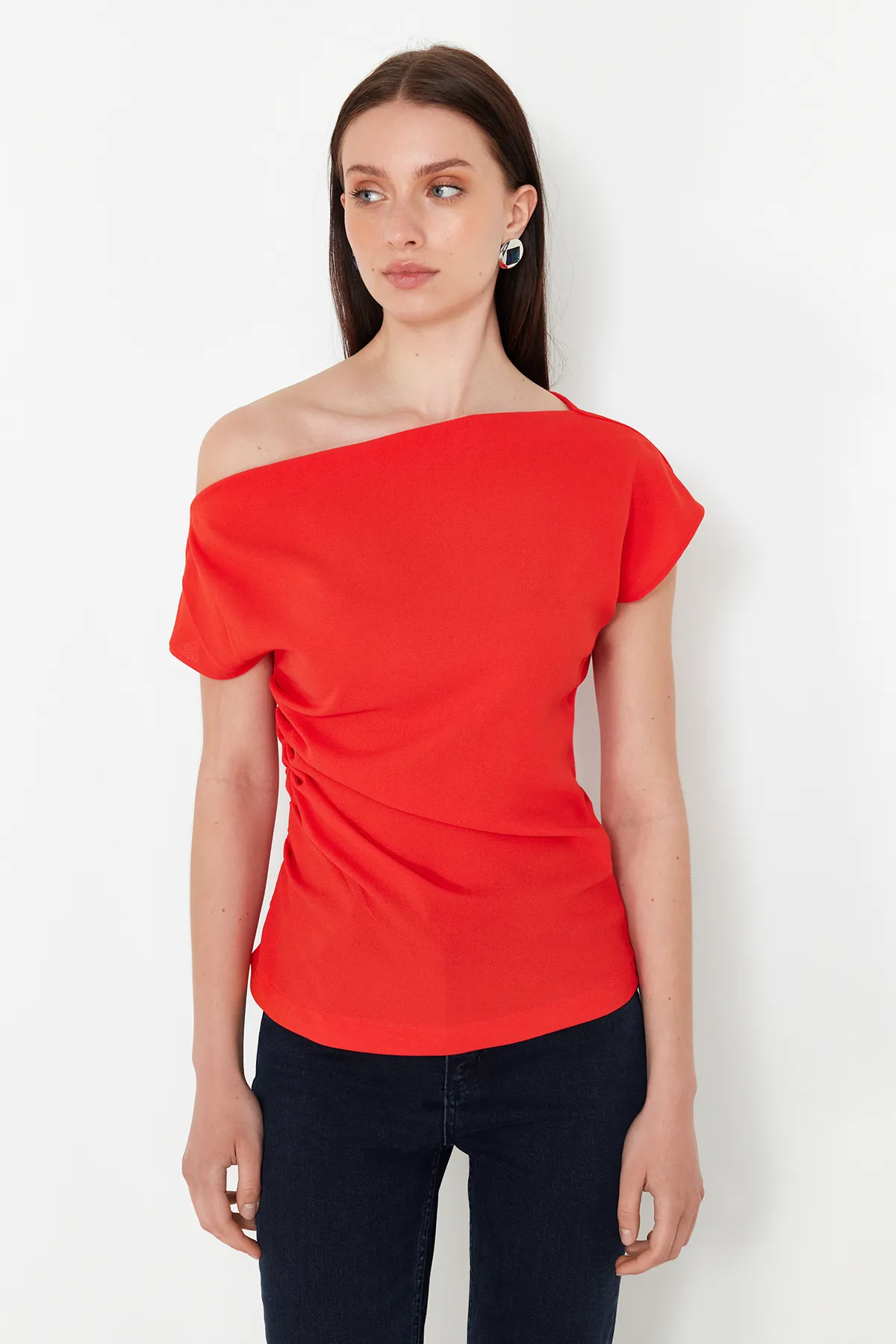 Trendyol Collection  Bluse - Rot - Slim Fit
