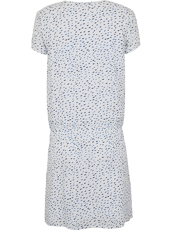 bellybutton Stillkleid in Weiß/ Blau günstig kaufen