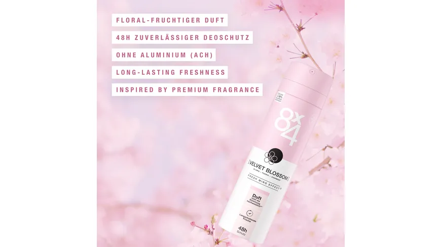 8X4 Deospray No.3 Velvet Blossom 150 ml