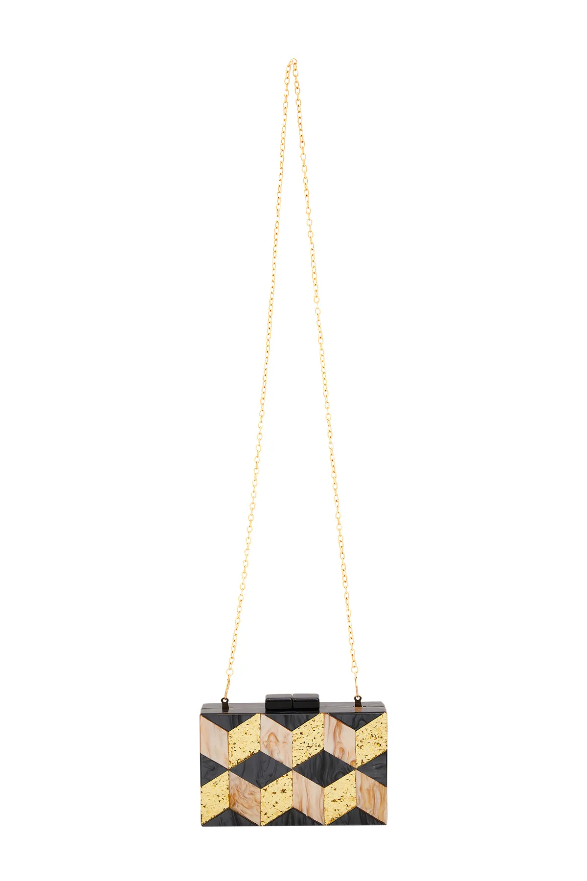 Felipa  Handtasche - Schwarz - Gestreift