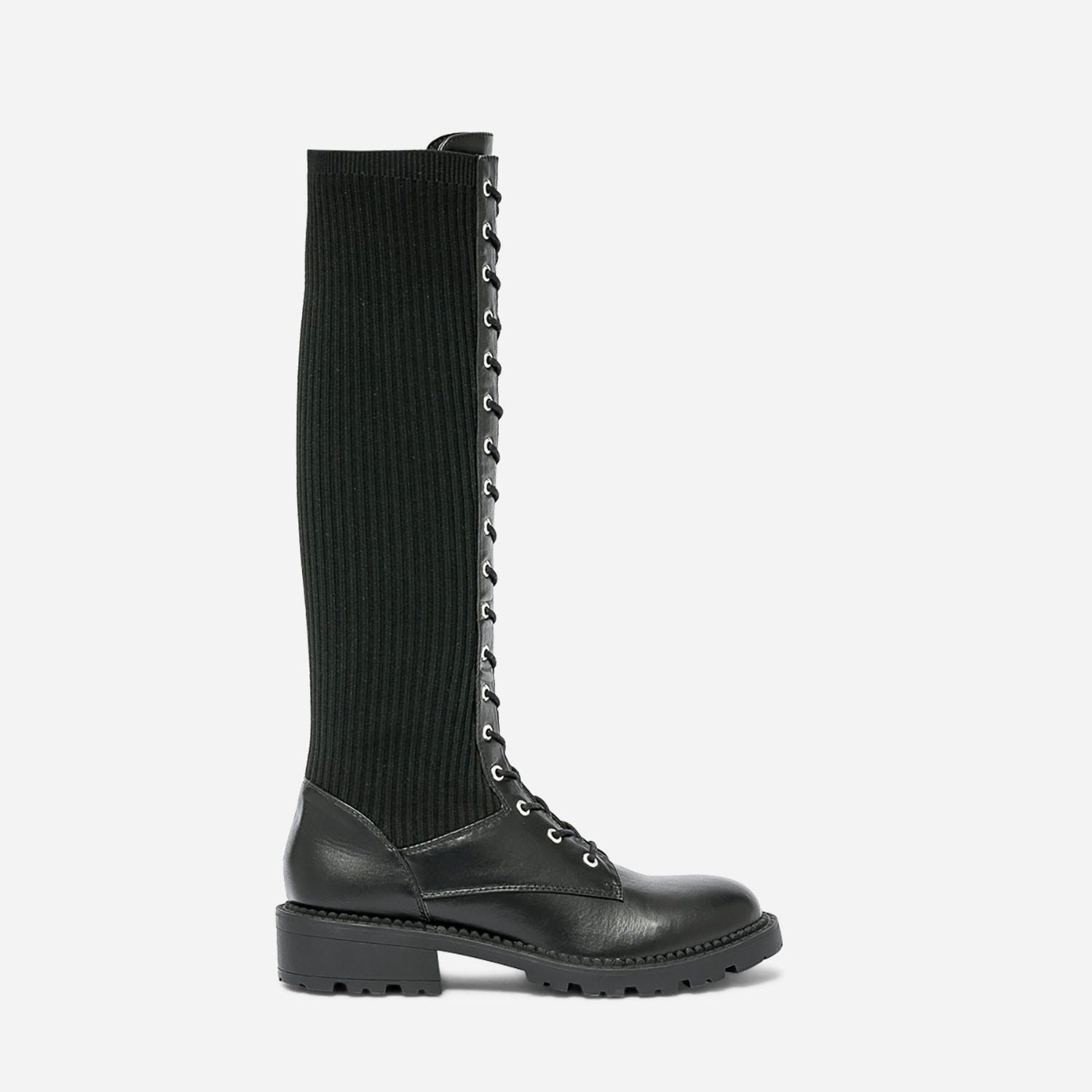 Botte-chaussette TEXTO noire