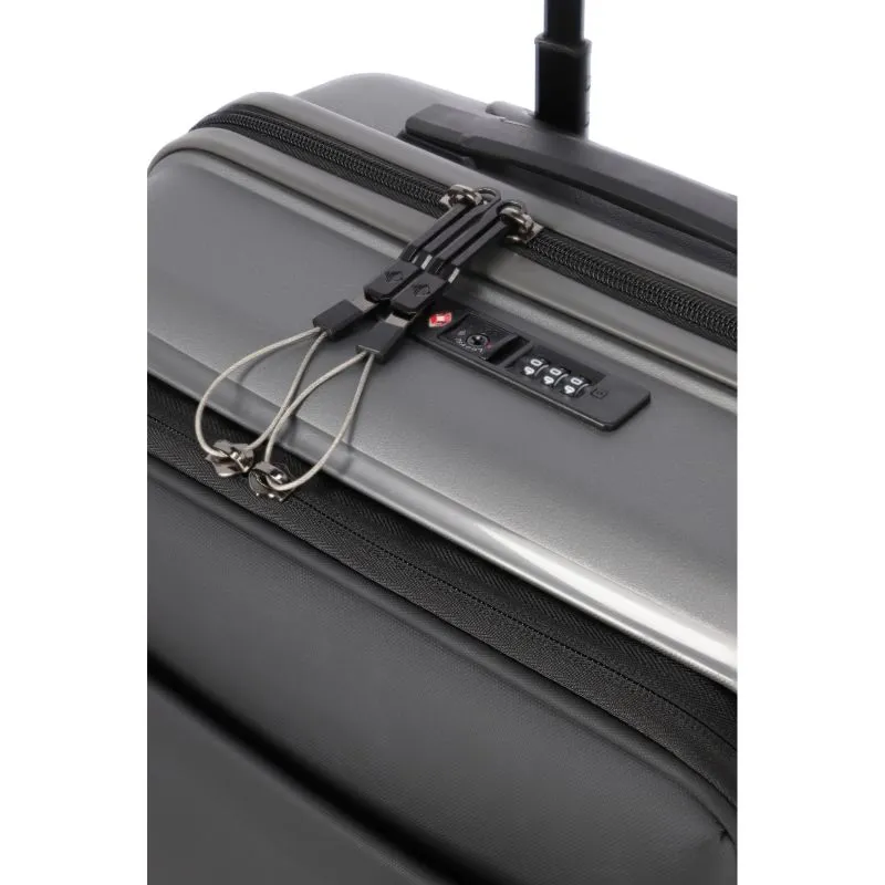 Travelite TRIENT Trolley S (55cm) mit Vortasche (4 Rollen) - Anthrazit
