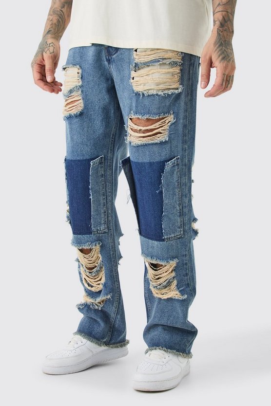 Tall lockere zerrissene Jeans