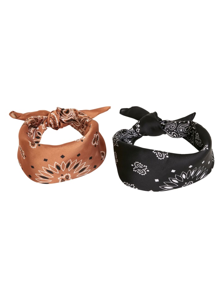 Urban Classics Urban Classics Bandana in black cognac günstig kaufen onesize