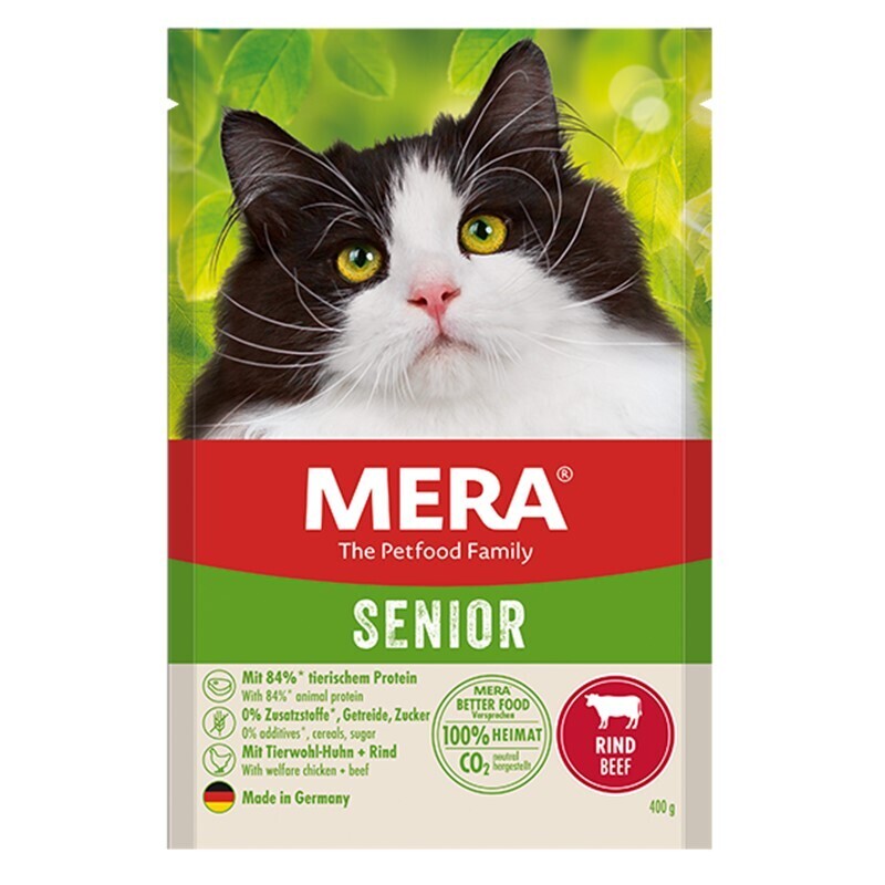 MERA Trockenfutter MERA Cats Senior Rind 400 g