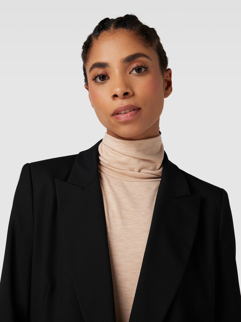 Longsleeve mit Rollkragen in sand meliert