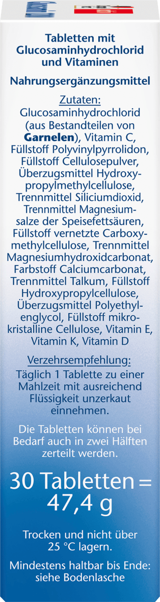 Glucosamin 1200 Tabletten 30 St, 47,4 g