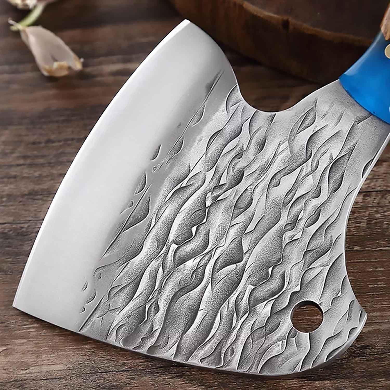 Muxel Hackmesser Schwer geschmiedetes Metzgermesser das etwas andere Hackbeil und Knoch, schwer