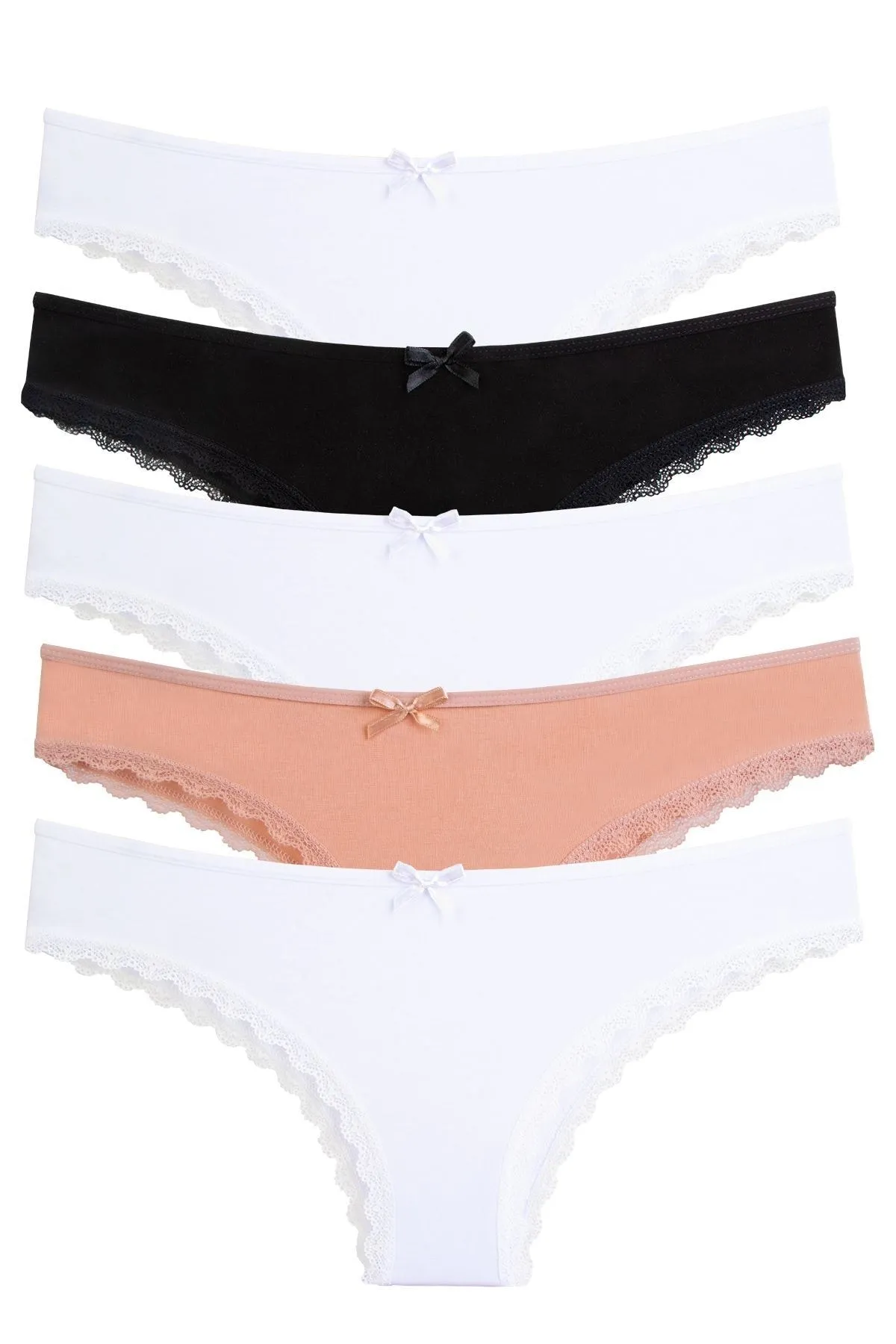 Nicoletta  Damenhöschen 5er-Pack Brazillian Mixcolor