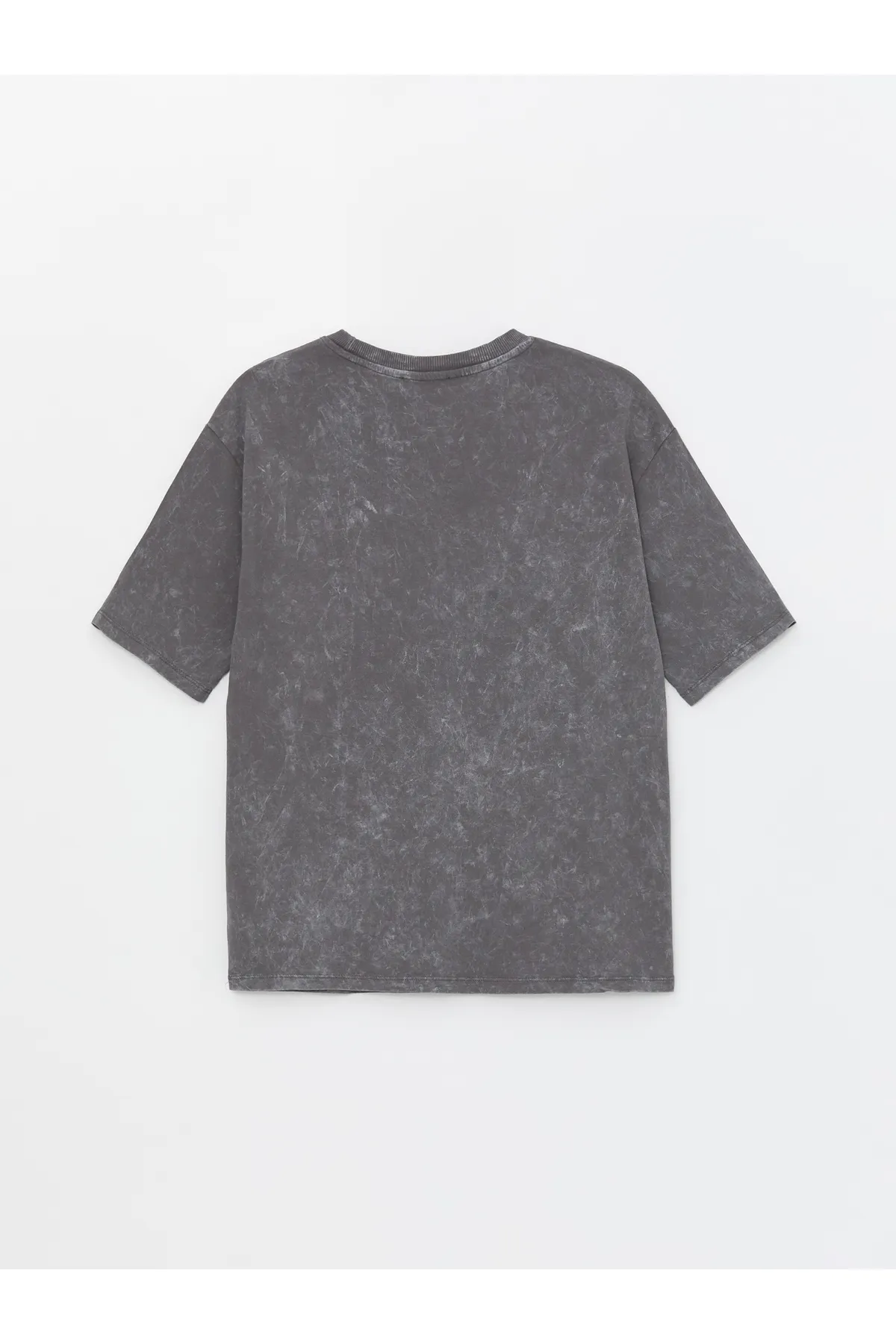 LC Waikiki  Bedrucktes, kurzärmliges Oversize-Damen-T-Shirt mit Rundhalsausschnitt