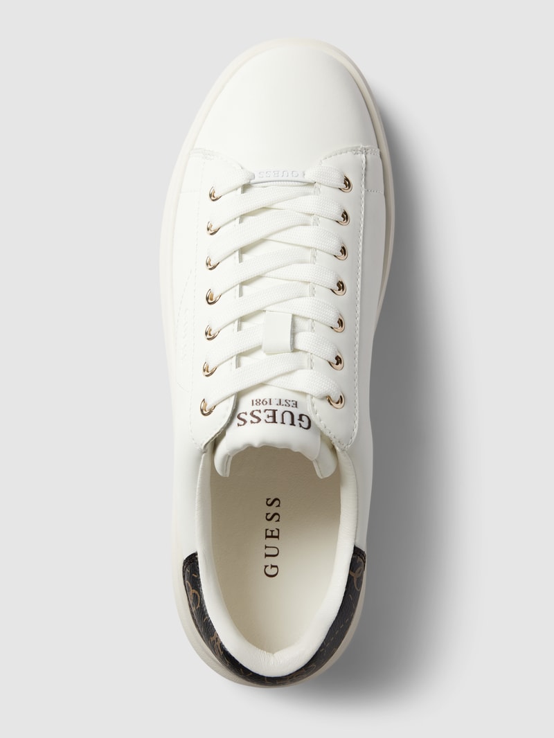 Sneaker mit Label-Details Modell 'ELBINA' in weiss