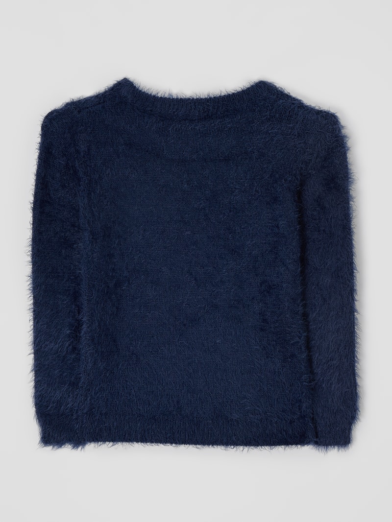 Pullover mit Herzen in marineblau