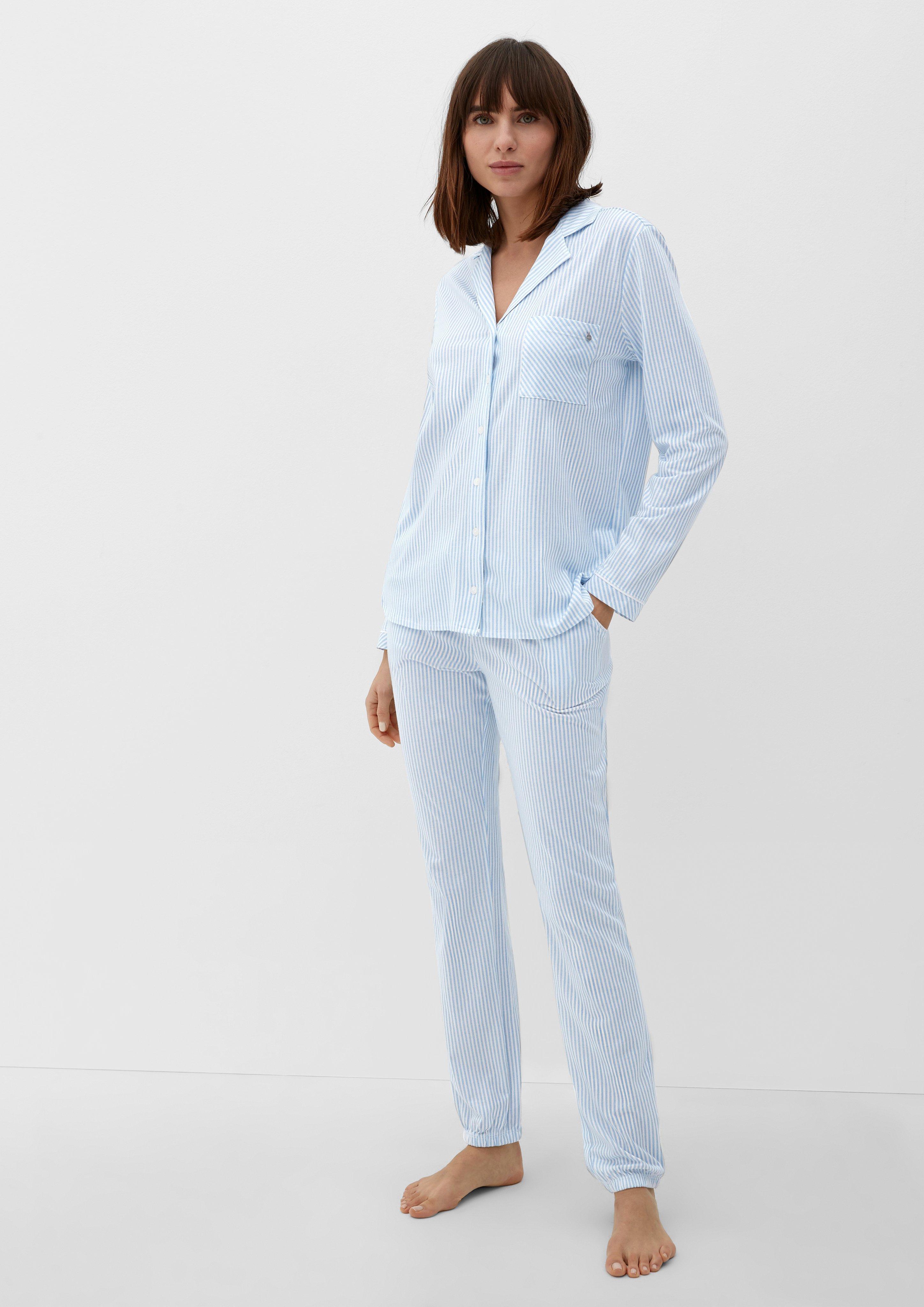 Klassisches Pyjamaoberteil  6008035-55G1