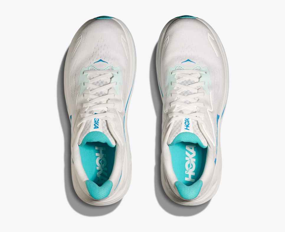 Clifton 10 White / Skyward Blue