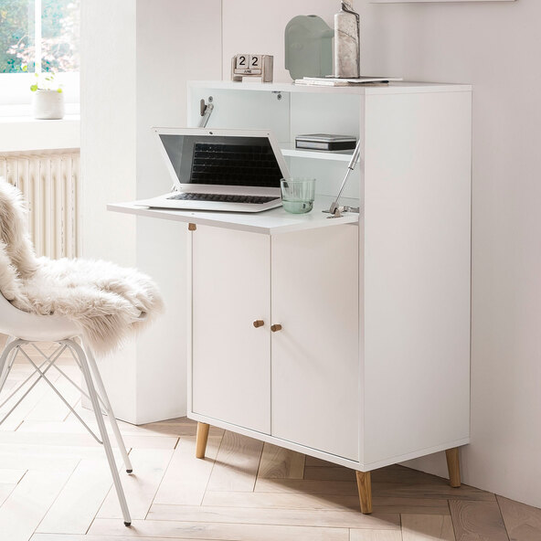 Serie 500 Sekretär 650 2T1K weiß