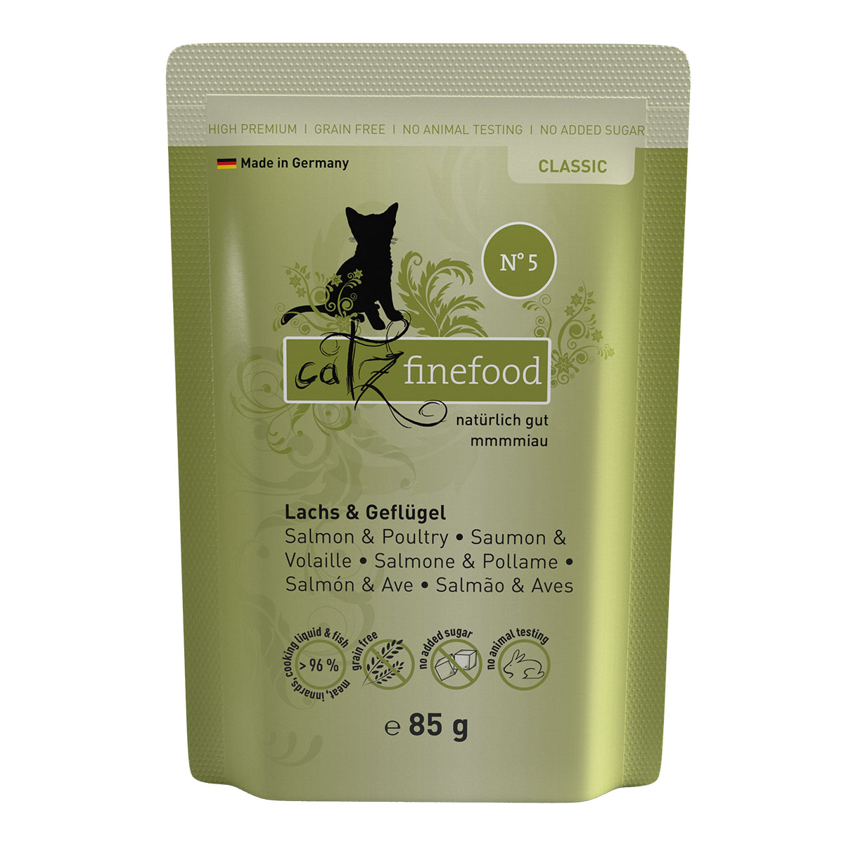 catz finefood Classic N° 05 - Lachs & Geflügel bei ZooRoyal