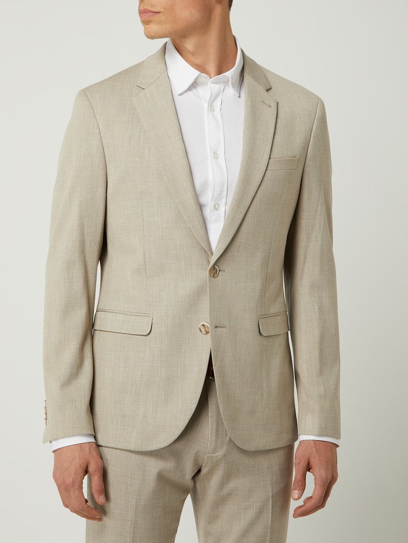 Sakko mit Strukturmuster in beige