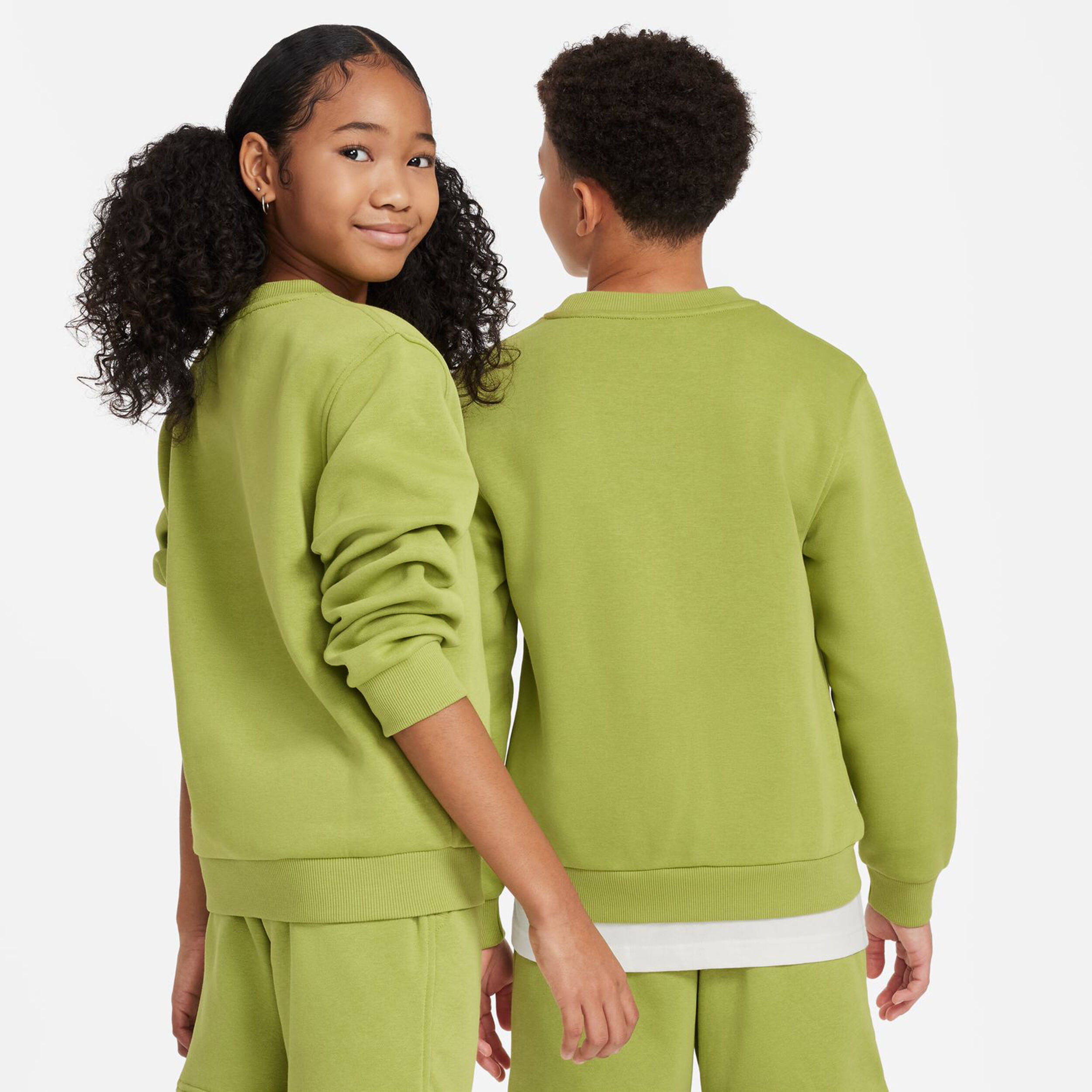 Club Fleece Longsleeve Kinder - Creme