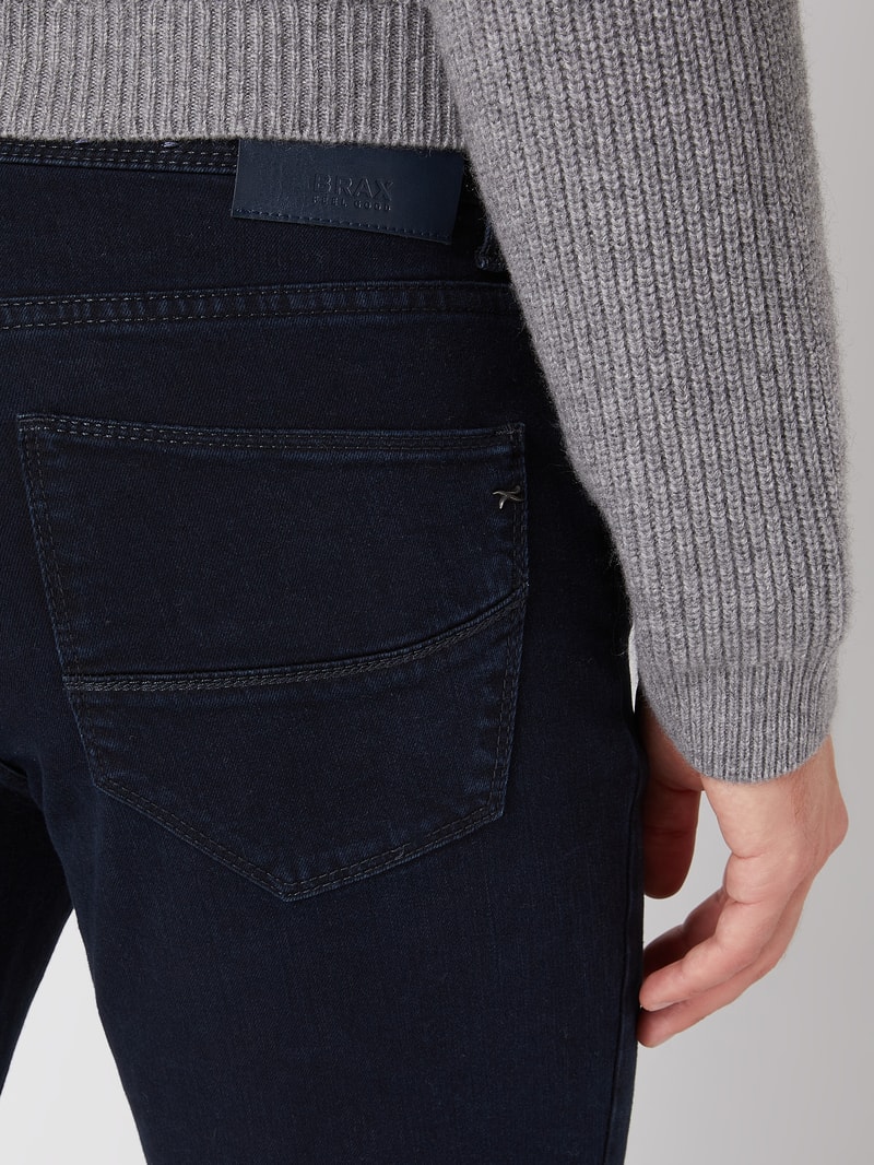 Straight Fit Jeans mit Stretch-Anteil Modell 'Cadiz' in dunkelblau