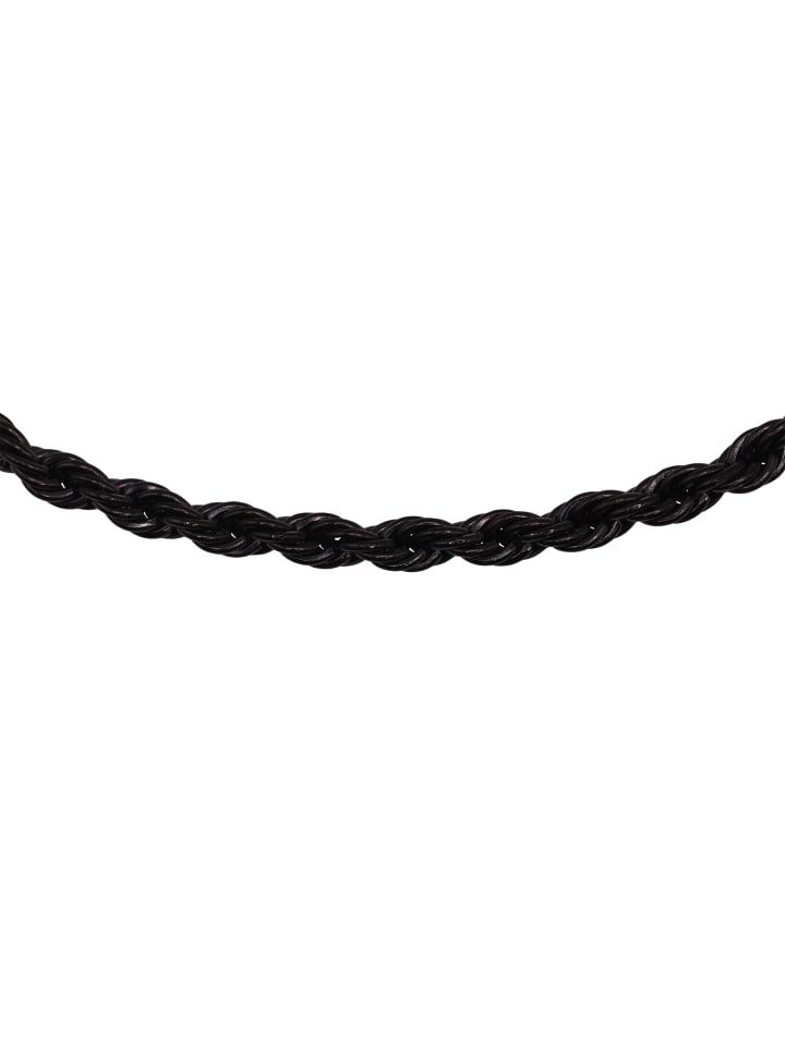 Steel_Art Kordelkette Herren Theo schwarz farben in schwarz günstig kaufen onesize