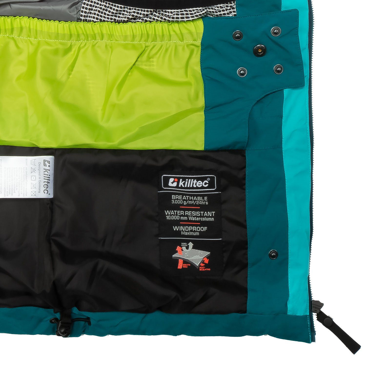 Killtec Skianzug Skianzug Damen Skijacke Steppoptik + Skihose türkis Größenwahl