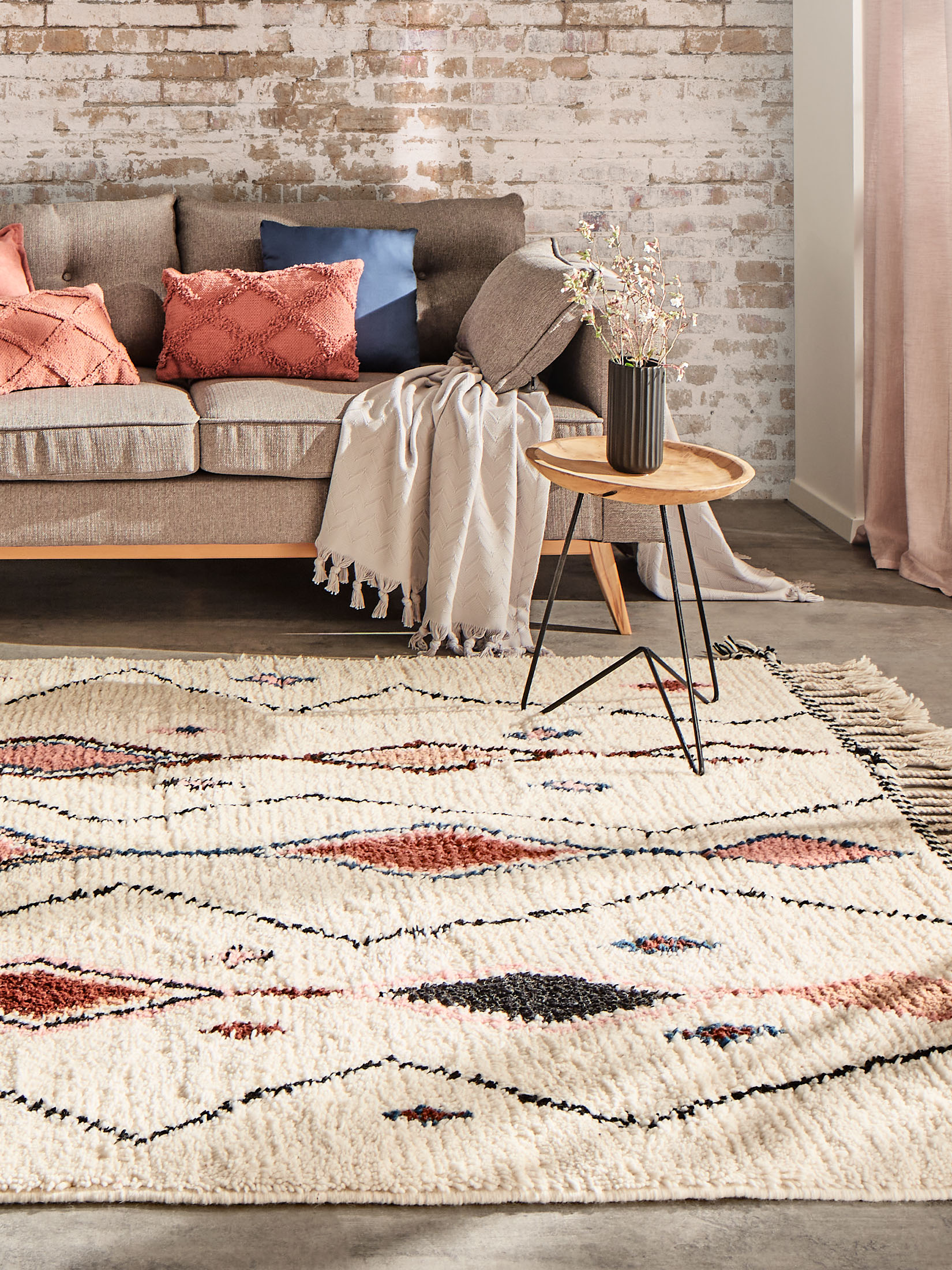 Amalou Berber-Teppich, Creme