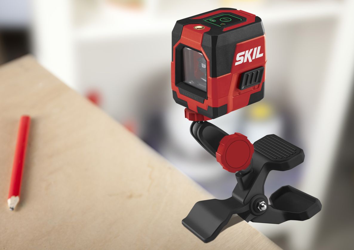 Laser à lignes croisées autonivelant vert SKIL MT1E1911DA + trépied et câble de chargement USB