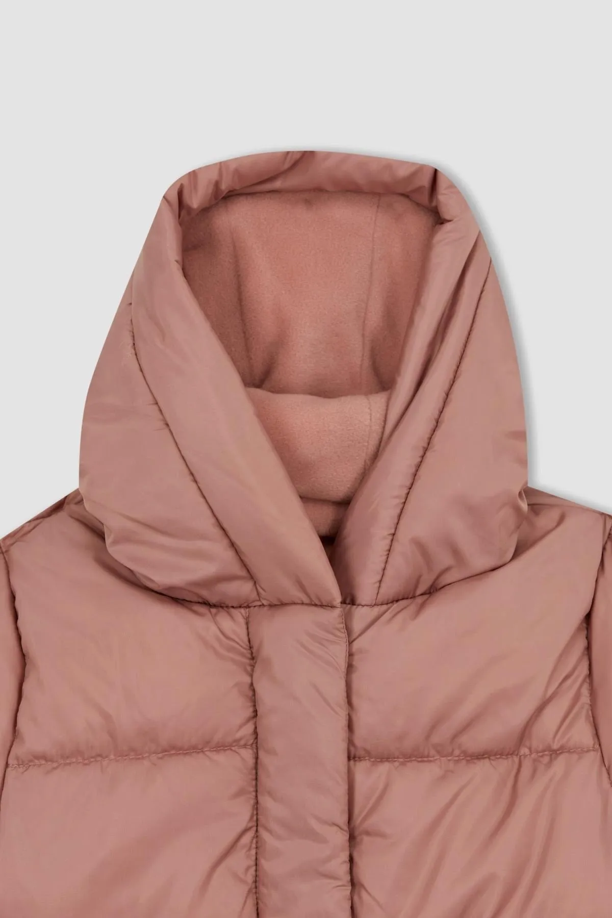 DeFacto  Mädchen-Puffermantel mit Fleece-Futter und Kapuze