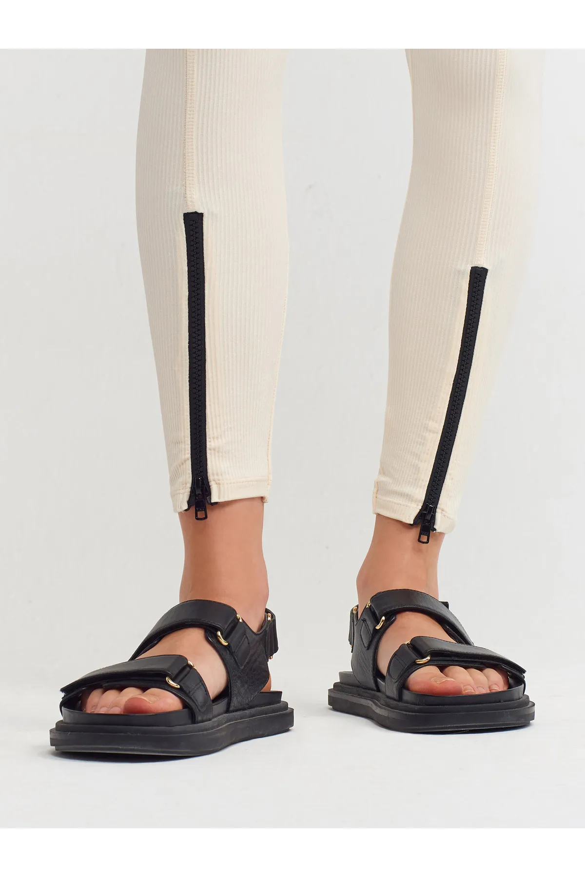 Dilvin  Leggings - Beige - Mittlerer Bund