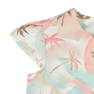 Bluse kurzarm, pink für Mädchen