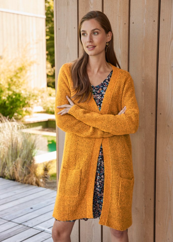 Longstrickjacke