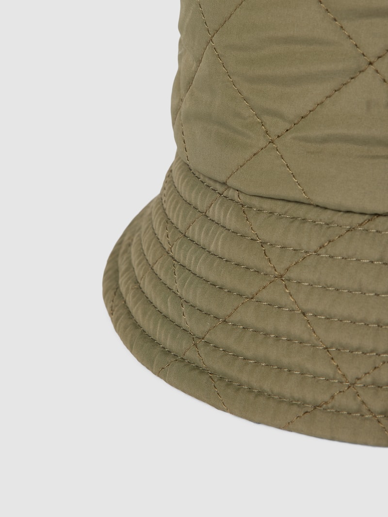 Bucket Hat in Stepp-Optik in khaki